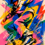 Freestyle skater - Metalický obraz