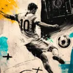 Futbal - Metalický obraz