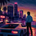 Miami Vice - Metalický obraz