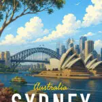 Sydney - Metalický obraz