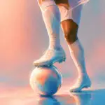 Futbalový detail - Metalický obraz