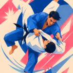 Judo - Metalický obraz