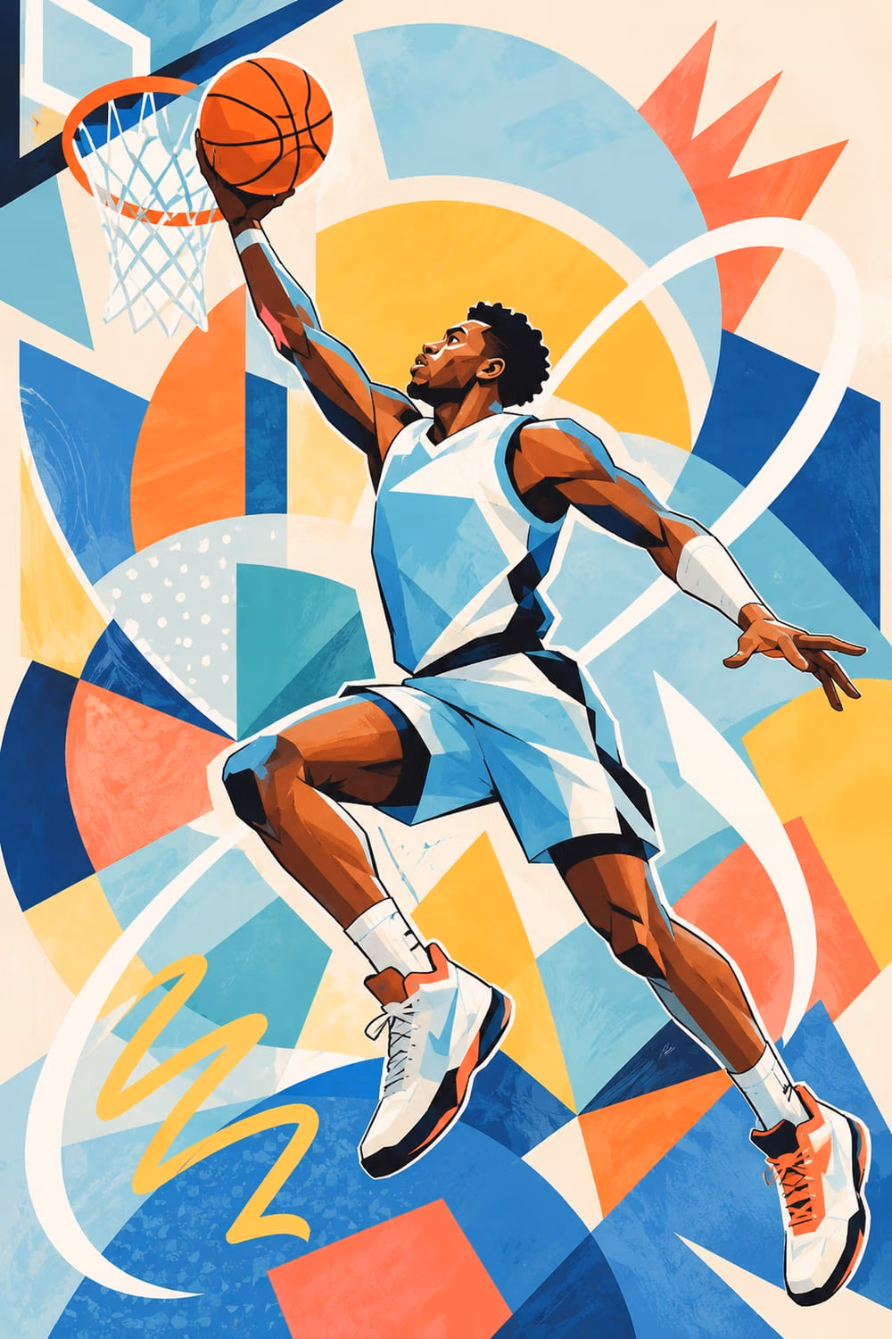 08_Basketbalovy_let_6000x9000_300DPI Basketball - Metalický obraz – Obrázok 1
