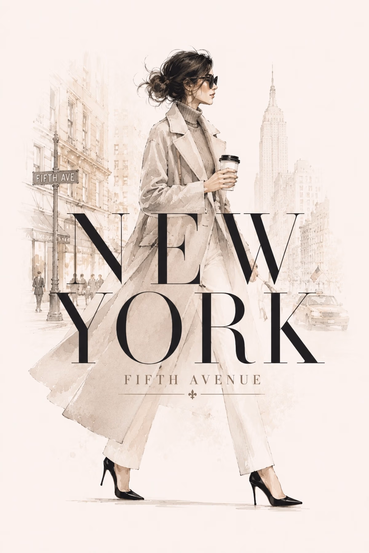darwio-fashion-city-new-york-web Módne mesto New York - Metalický obraz – Obrázok 1