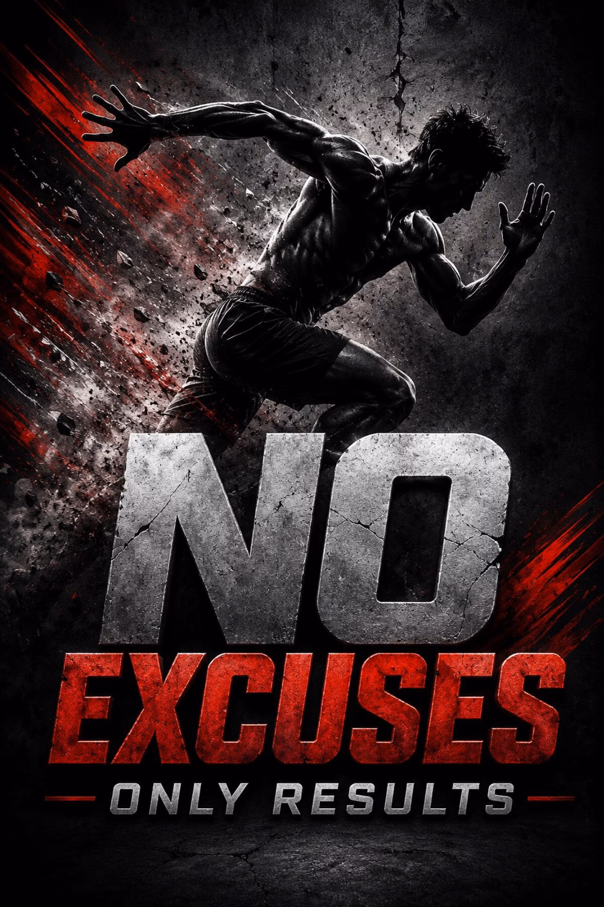 darwio-motivacia-no-excuses-web Motivácia No excuses - Metalický obraz – Obrázok 1